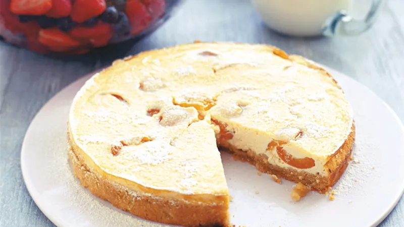 Tvarohový koláč s meruňkami