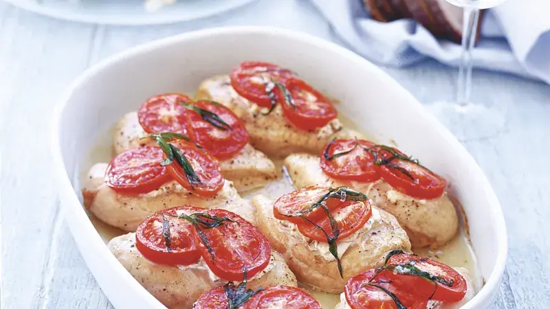 Kuře na estragonu s pikantním sýrem