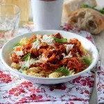 Paprikové těstoviny s chorizem