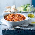 Krevety saganaki
