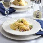 Špagety s plody moře a koprem