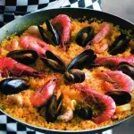 Paella s mořskými plody