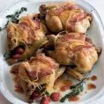 Jarní kuřátka plněná malinami