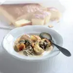 Houbová omáčka a bacán