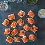 Bleskové jednohubky s lososem