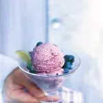 Zmrzlina z borůvek a limetek