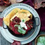 Červenořepný dhal s cizrnovými plackami