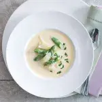 Chřestový krém se smetanou