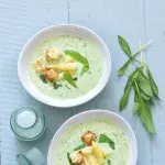 Chřestová polévka s medvědím česnekem