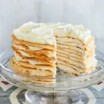 Citrónový palačinkový dort