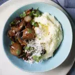 Bramborová kaše s křenem