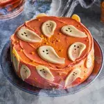 Kořeněný dýňový halloweenský dort