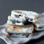 Francouzské tousty plněné čokoládou