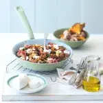 Houby na slanině s kozím sýrem