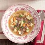 Husí vývar s bylinkovým kapáním