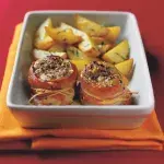 Medailonky z vepřové panenky s opečenými bramborami