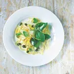 Krémové těstoviny s bazalkou