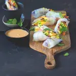 Letní veganské závitky