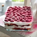 Malinový dezert à la tiramisu