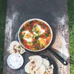 Papriky s čočkou a vejci