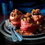 Pečená medová jablka s mandlemi a rozinkami