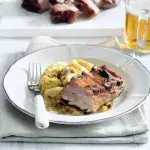 Pečený uzený vepřový bok s přesbidlem