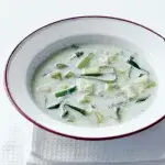 Pórková polévka se smetanou