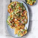 Slané vafle se zbylé rýže à la suši