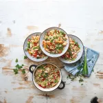 Smažená rýže s lososem