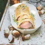 Panenka à la Wellington s houbovým přelivem