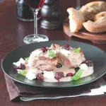 Biftek s třešněmi a gorgonzolou