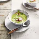 Bramborová pěna s ředkvičkami