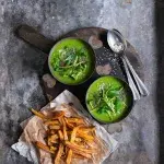 Bylinková s pečenými pastinákovými hranolky