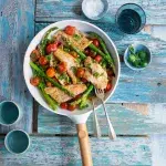 Candát s chřestem a rajčátky