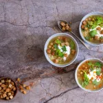 Celerová polévka s cizrnou