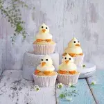 Citronové cupcaky se sněhovými kuřátky