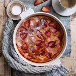 Clafoutis s jahodami a rebarborou