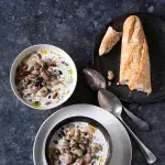 Fazole vařené ve vývaru doladěné smetanou