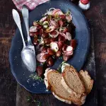 Fazolový salát s ředkvičkami