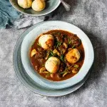 Hovězí na pivu s čedarovými knedlíčky