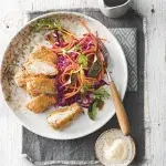 Křupavé kuře se zelím a mrkví