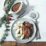 Králík načerno s krupicovými noky