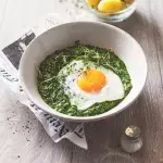 Krémový špenát se sázeným vejcem