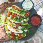 Květákové buffalo tacos
