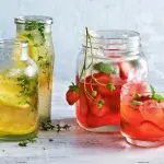 Ledový heřmánkový čaj s citronem a tymiánem