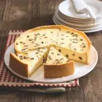 Německý tvarohový koláč s rozinkami