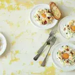 Obláčková vejce se slaninou a parmazánem