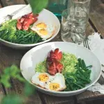 Ovesná kaše s hráškem a fazolkami