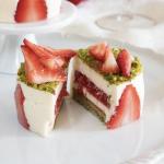 Pistáciové dortíky fraisier