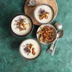 Polévka z bílého chřestu s pečenou hlívou ústřičnou